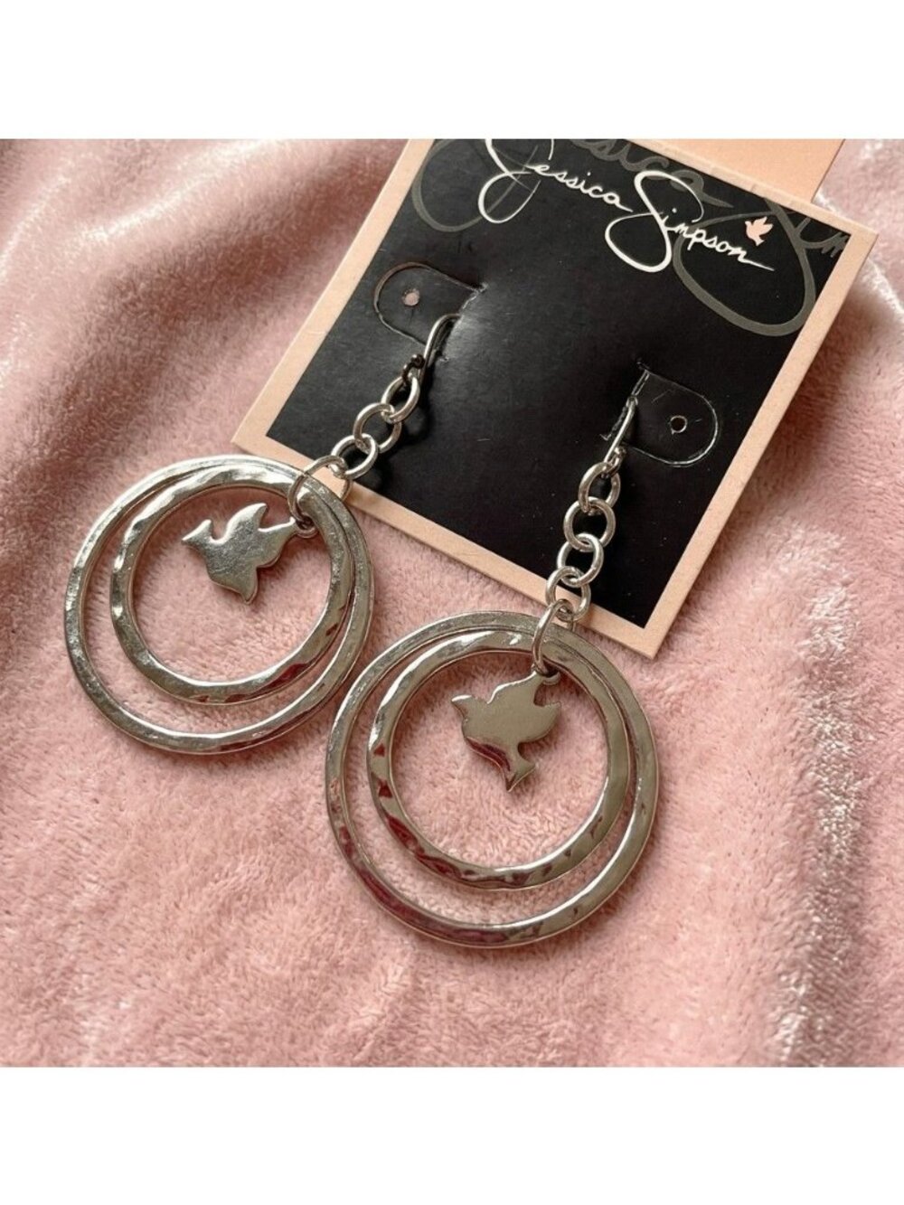Jessica Simpson Dangle Dove Earrings